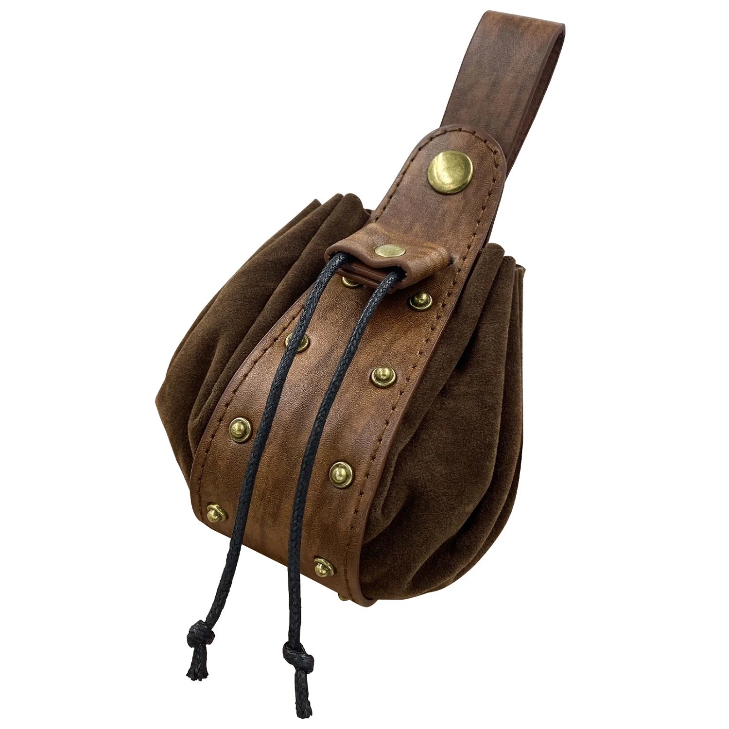 Medieval leather coin pouch