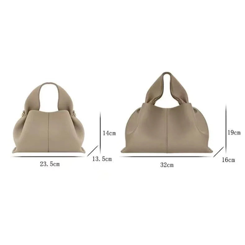 French-inspired leather handbag