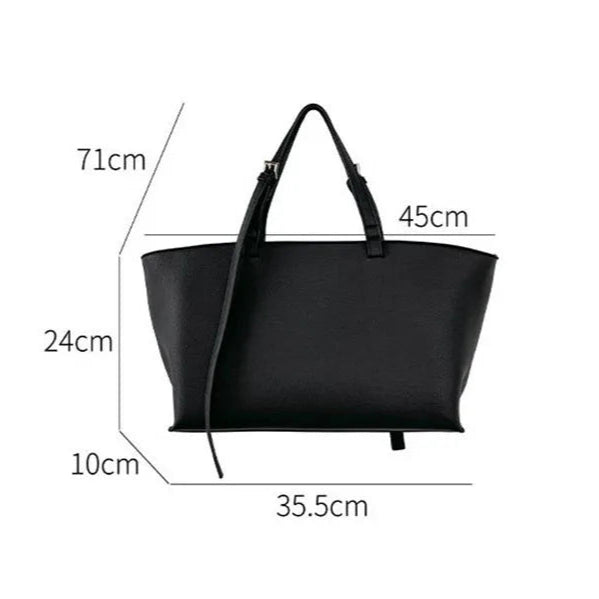 Stylish leather tote bag