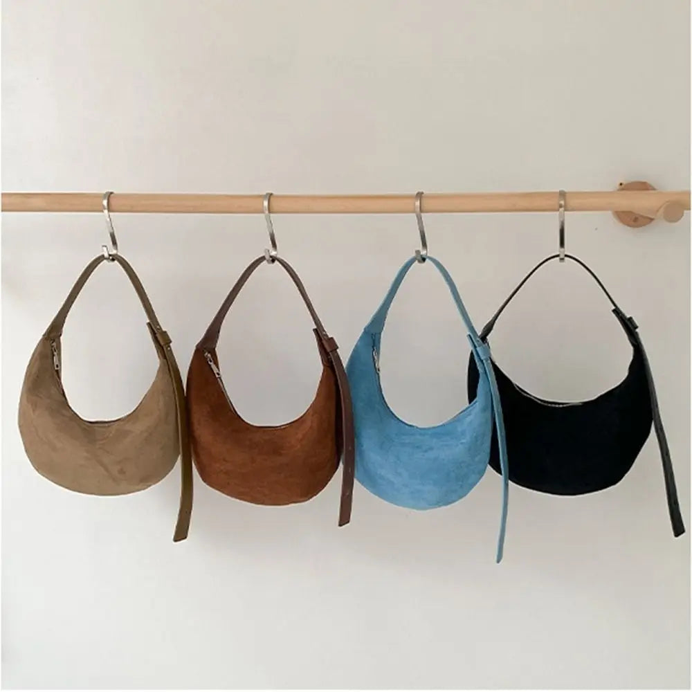 Hobo suede shoulder bag