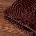 Large leather clutch