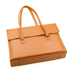 Women's leather laptop shoulder messenger bag