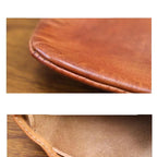Leather coin pouch drawstring clutch