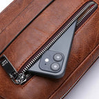 Vintage leather crossbody bag