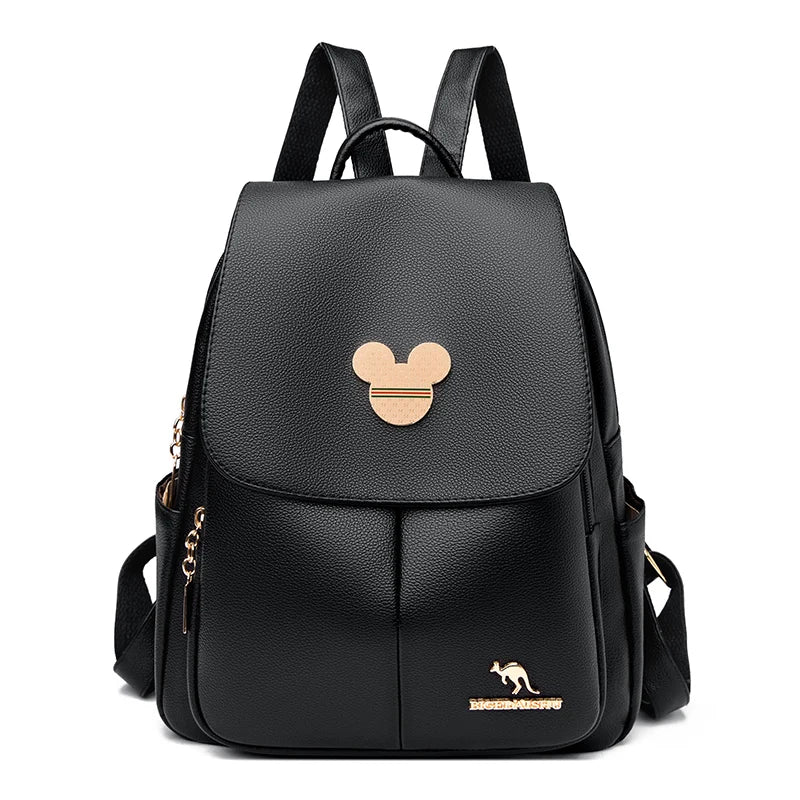 Backpack purse in leather