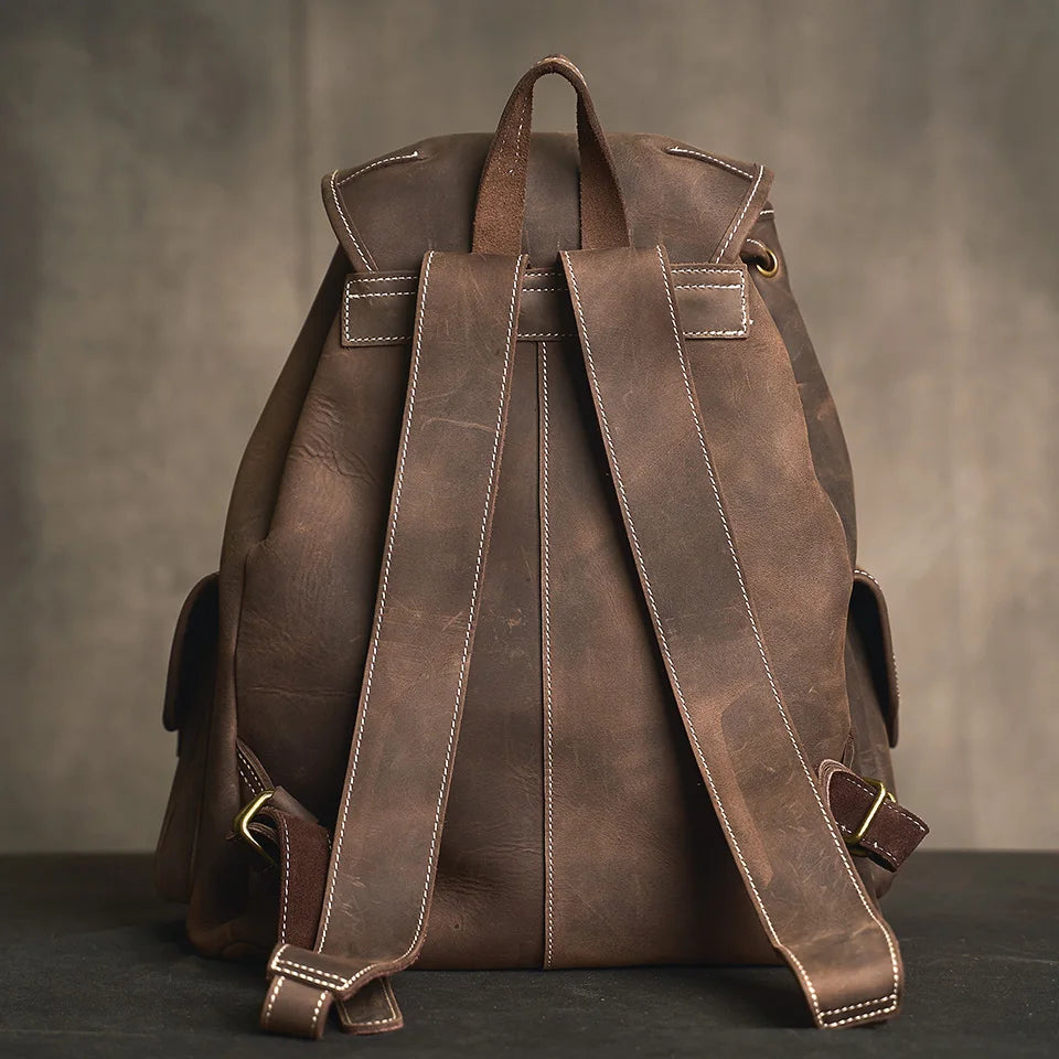 Heritage leather rucksack