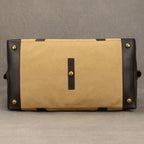 Soft leather overnight duffle bag