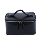 Travel leather vanity bag