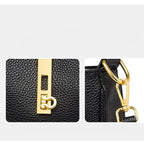 Functional leather crossbody bag
