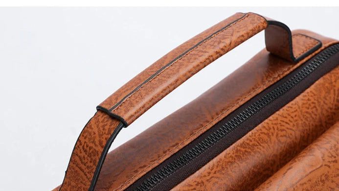 Large leather crossbody bag for women