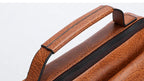 Large leather crossbody bag for women