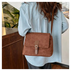 Casual suede sling handbag