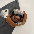 Chic suede slouch shoulder bag