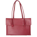 Women's leather laptop shoulder messenger bag