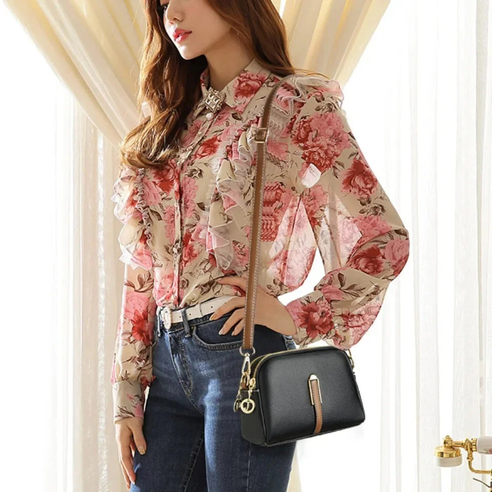 Everyday leather crossbody bag