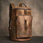 Leather rucksack for men