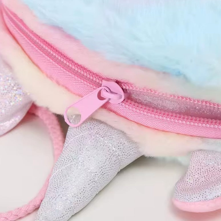 Kids’ white unicorn handbag