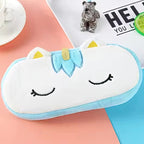 Blue unicorn pencil case for kids