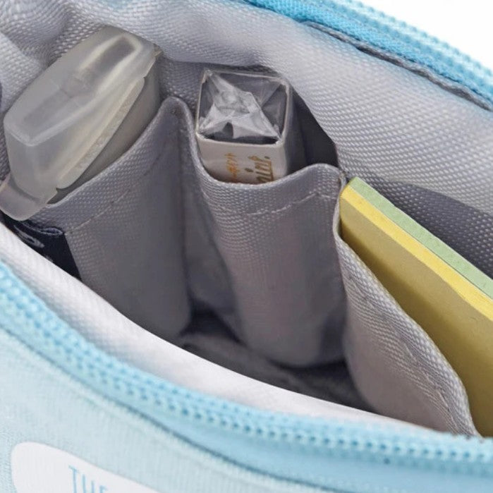 Orange stand-up pencil case