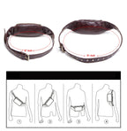 Leather belt bag for men