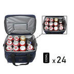 Black insulated shoulder cooler bag