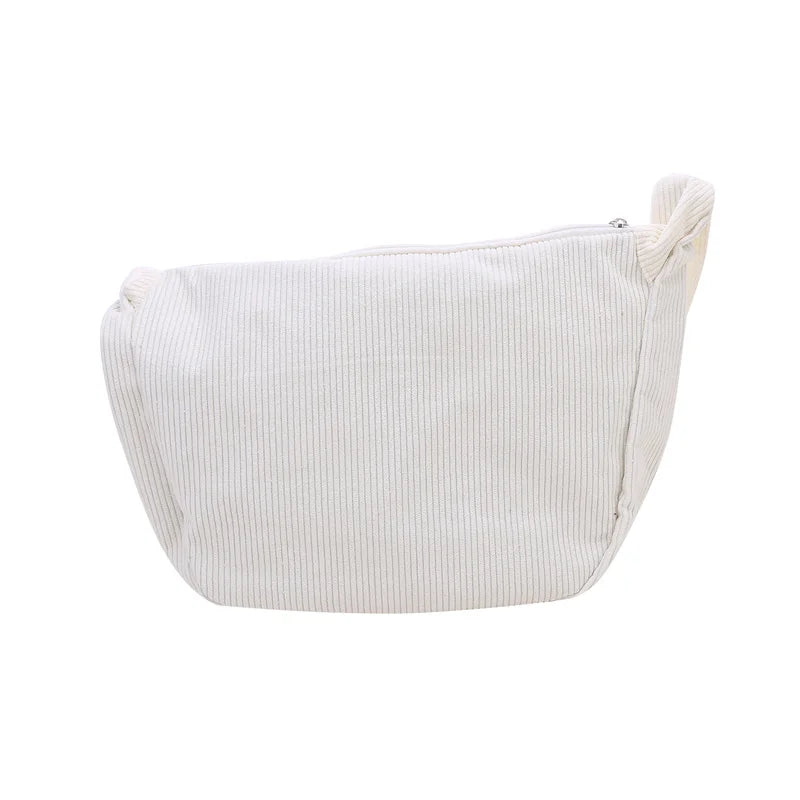 Corduroy handbag for casual wear
