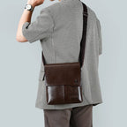 Versatile leather crossbody bag