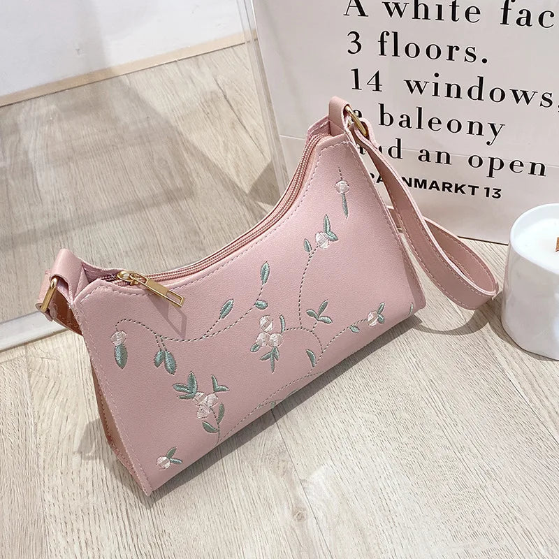 Sleek leather sling shoulder bag