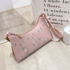 Sleek leather sling shoulder bag