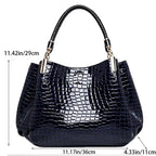 Large capacity leather tote bag