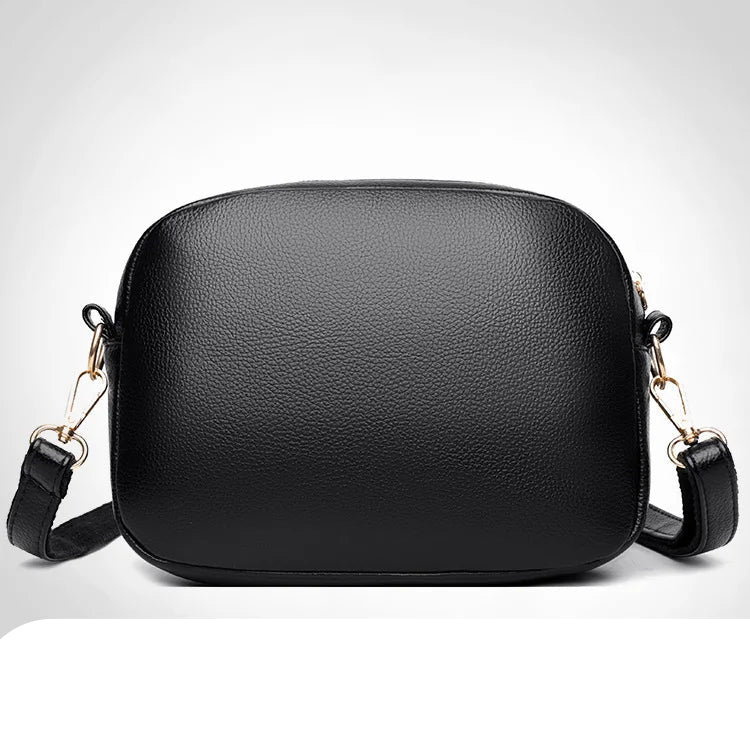 Retro leather shoulder purse