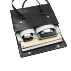 Women's leather laptop shoulder messenger bag