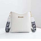 Classic leather shoulder bag for women