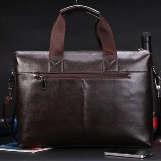 Vintage leather office briefcase