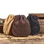 Retro leather belt pouch