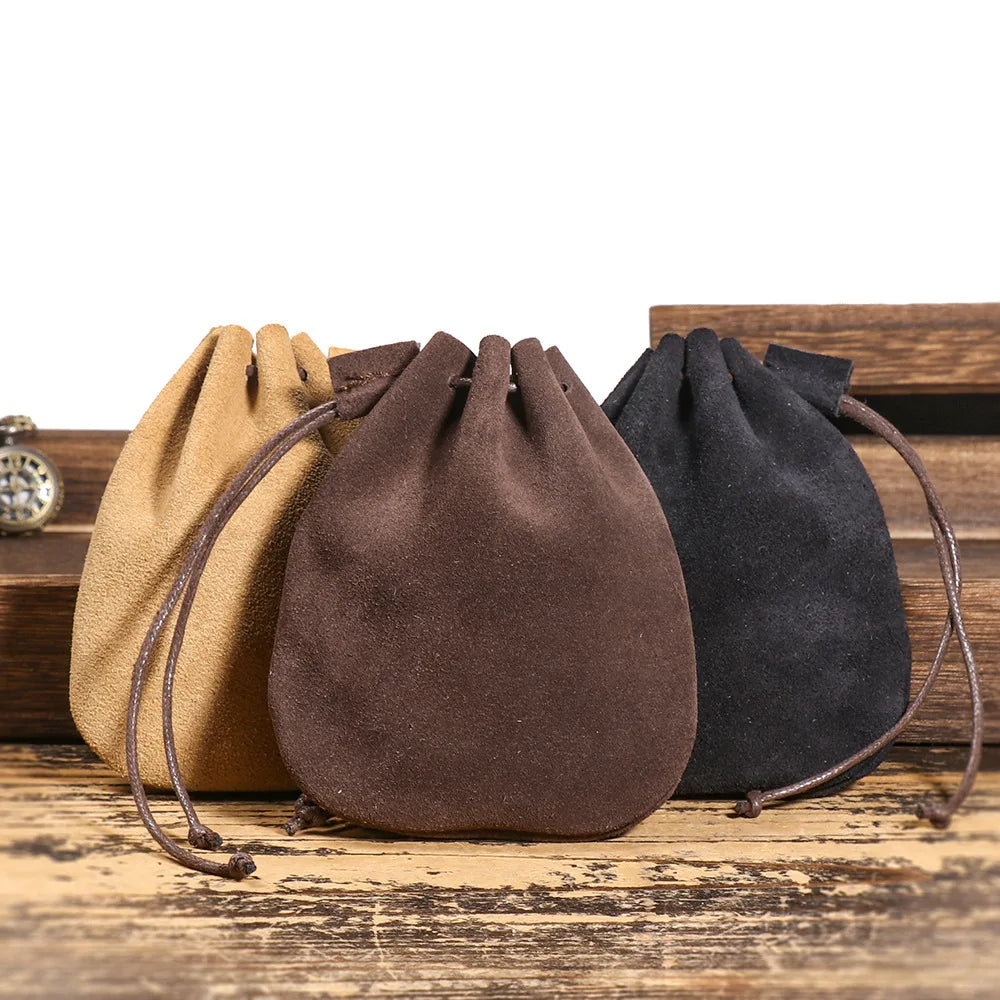 Retro leather belt pouch
