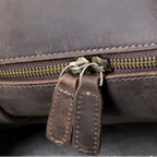 Leather hiking rucksack