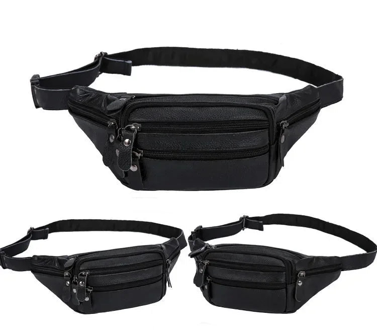 Wraparound leather bum bag