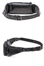 Leather belt bag for men