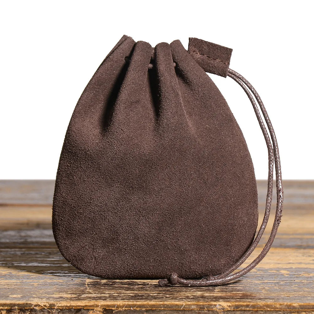Retro leather belt pouch