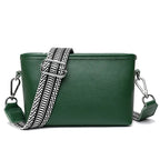 Sleek leather shoulder handbag