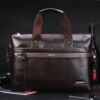 Vintage leather office briefcase