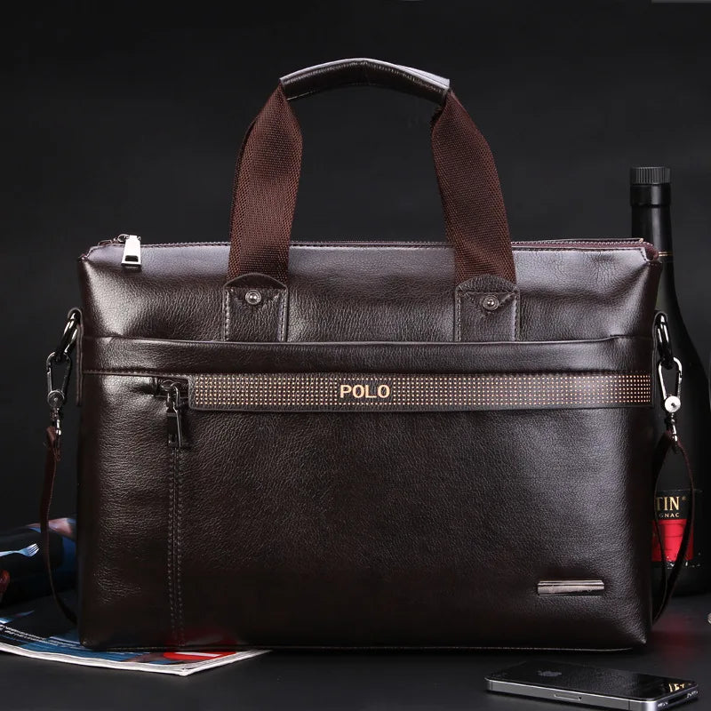 Vintage leather office briefcase