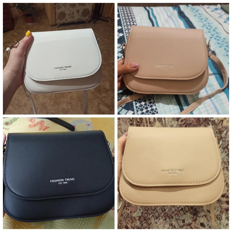 Compact leather sling crossbody