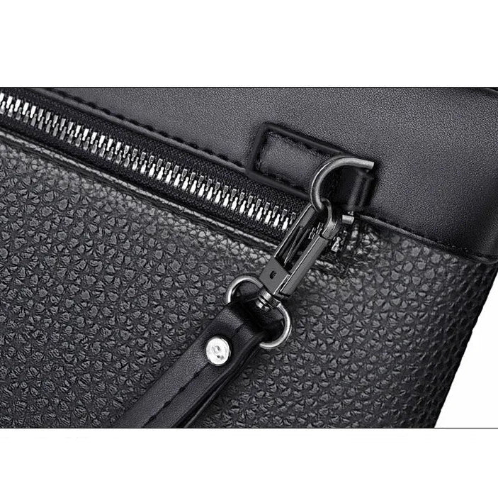 Compact leather clutch for essentials