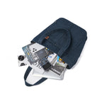 Denim tote bag with embroidery