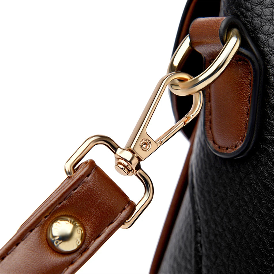 Versatile leather crossbody bag