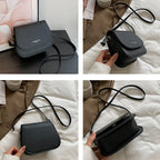 Compact leather sling crossbody