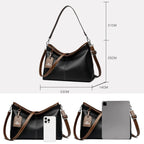 Leather handbag for work, shopping, or travel