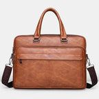 Leather business briefcase